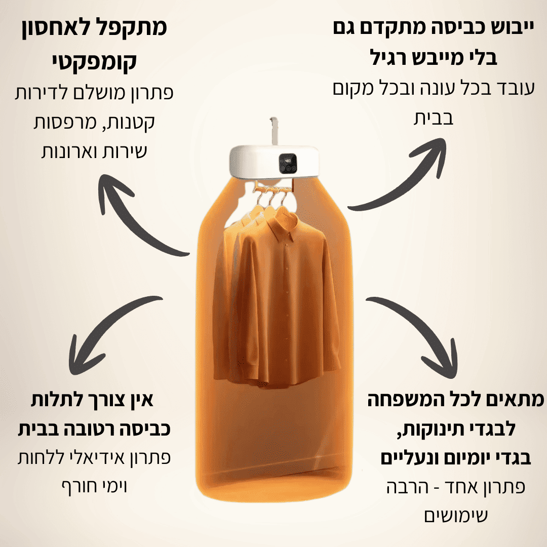 ™AirDry Pro - מייבש בגדים חכם